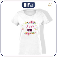 DÁMSKÉ TRIČKO - Super Oma / růžový - single jersey