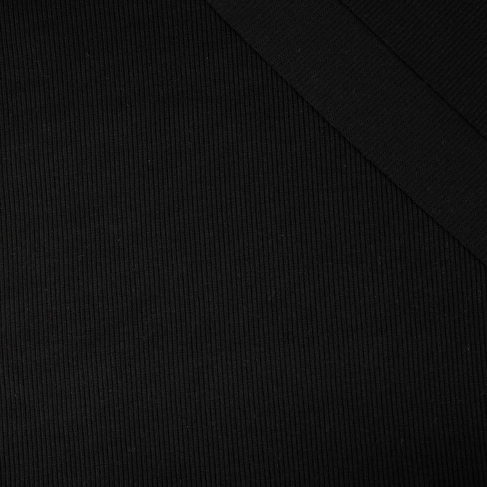 Strickware gerippt - SCHWARZ (D-16)