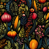 AUTUMN FLOWERS WZ.15 - Lycra 300g