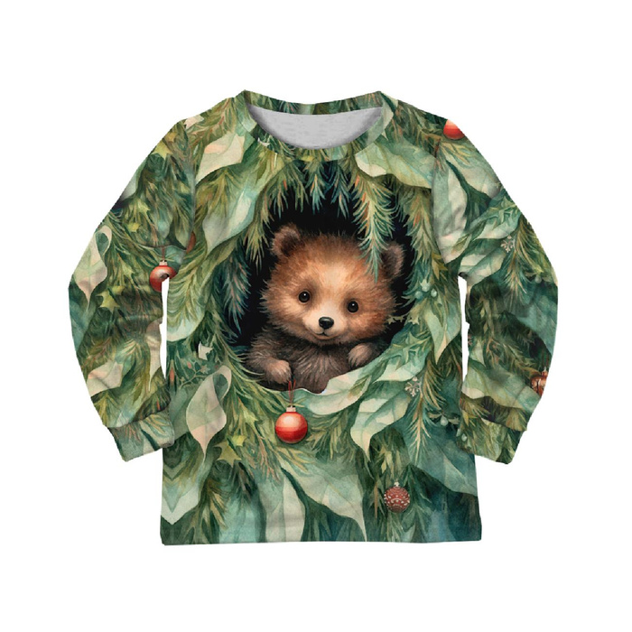 CHILDREN'S PAJAMAS " MIKI" - VINTAGE CHRISTMAS BEAR - sewing set (98/104)