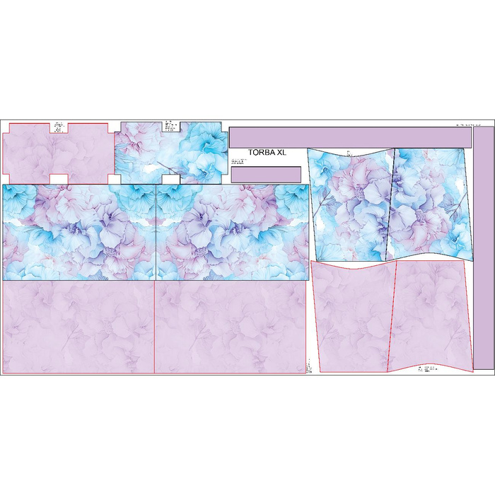 XL bag with in-bag pouch 2 in 1 - ALCOHOL PASTEL WZ. 3 - sewing set