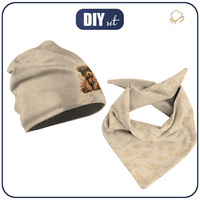 KID'S CAP AND SCARF (CLASSIC) - BEAR STEAMPUNK FOREST PAT. 2 59-61