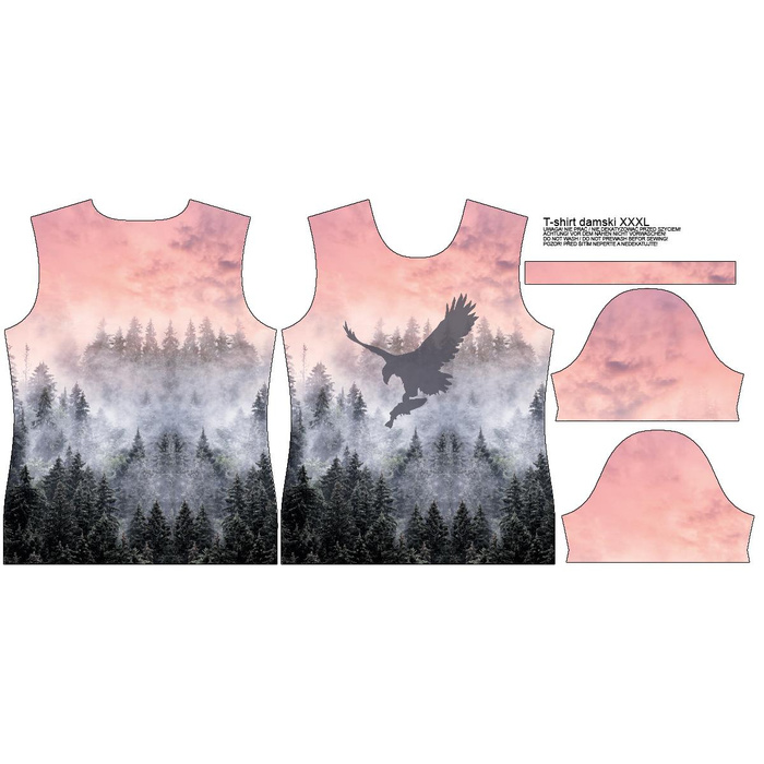 T-SHIRT DAMSKI - ORZEŁ I GÓRY - single jersey M