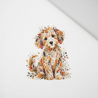 AUTUMN DOG - panel (60cm x 50cm) Panama 220g