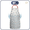 APRON - BLUE LEAVES pat. 2