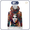 Unisex mikina s kapucí (HYDRA) - ABSTRACT GIRL VZ. 1 - Sada šití L