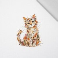 AUTUMN CAT - panel (60cm x 50cm)  bavlněná tkanina
