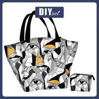 XL Tasche mit Utensilientasche 2 in 1 -  EYES WZ.3 - Nähset