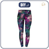 THERMO LEGGINSY DAMSKIE (GRETA) - FANTASY LEAVES - zestaw do uszycia L
