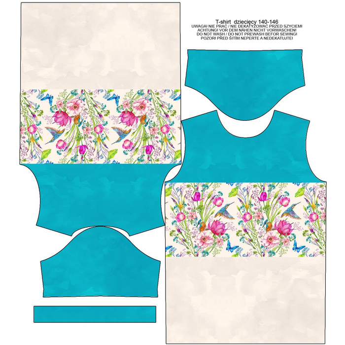 DĚTSKÉ TRIČKO - LEDŇÁČEK A ŠEŘÍKY (LEDŇÁČEK NA LOUCE) / bílý - single jersey (140/146)