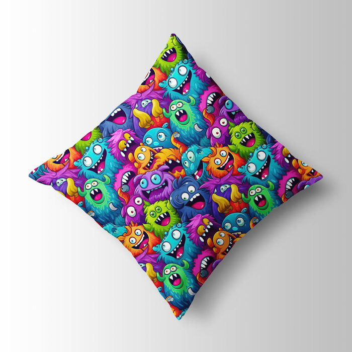 CRAZY MONSTERS PAT. 2 - Cotton woven fabric