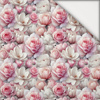 PASTEL FLOWERS WZ. 22 - lehký, česaný úplet