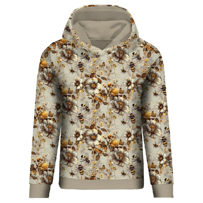 BEES & FLOWERS- Welur tapicerski