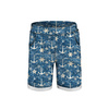 KID`S SHORTS (RIO) - MARINE pat. 4 - looped knit fabric (122/128)