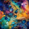 alcohol ink wz.12 - Satyna