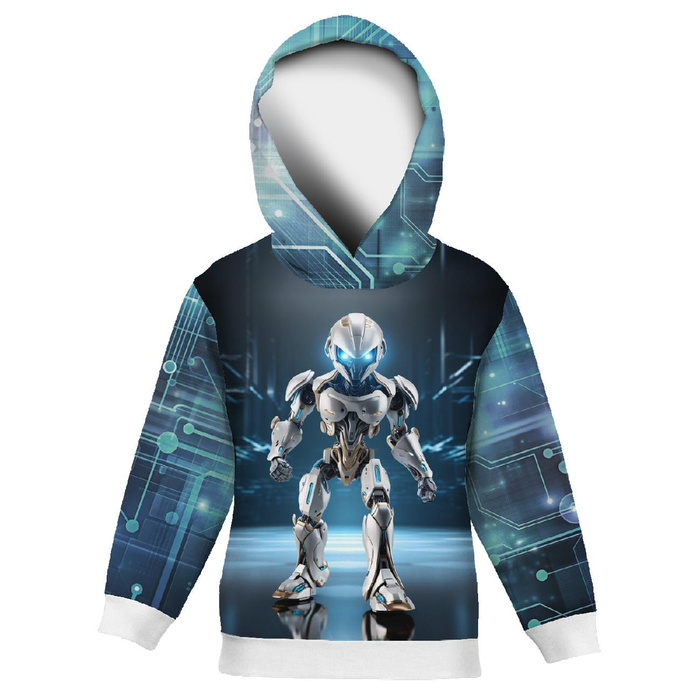 KINDER HOODIE (ALEX) - ROBOT WZ.1- Sommersweat (134/140)
