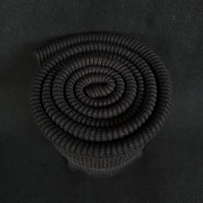 HEAVY Elastisches Rippbündchen 500g - SCHWARZ