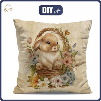 PILLOW 45X45 - BUNNY IN A BASKET PAT. 3 - sewing set