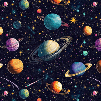 NEON GALAXY WZ.3 - looped knit fabric with elastane ITY