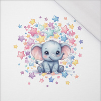 CUTE ELEPHANT - panel (60cm x 50cm) SINGLE JERSEY