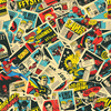 RETRO COMICS PAT.8 - Waterproof woven fabric