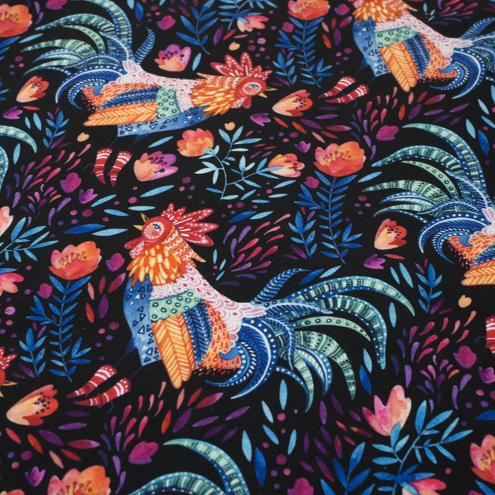 KOGUTY / czarny - softshell