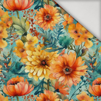 FLOWERS PAPAYA ORANGE WZ. 13 - lycra 300g