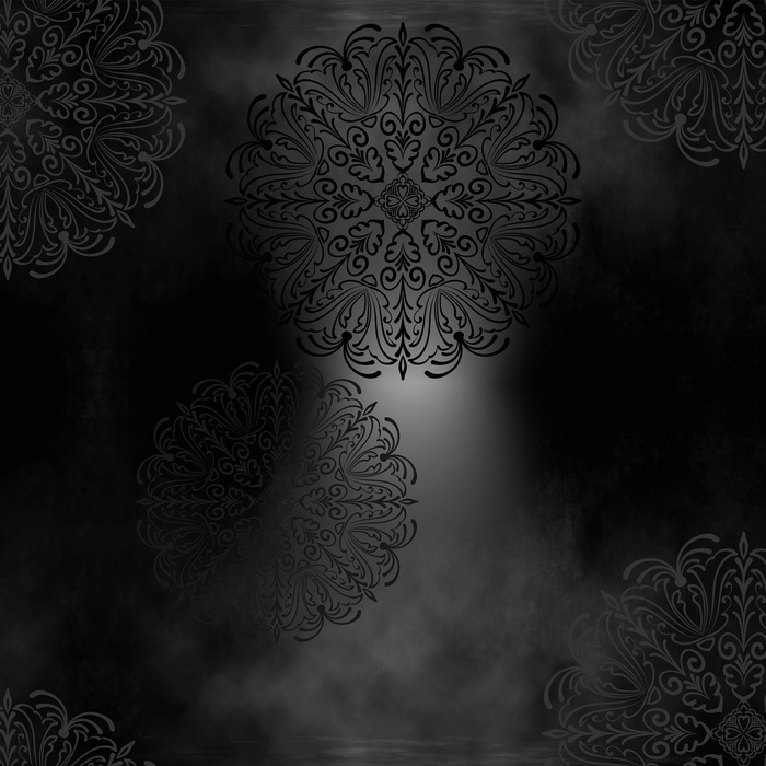 MISTY MANDALA- Single Jersey mit Elastan ITY