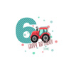 6ST BIRTHDAY / TRACTOR - panel looped knit 