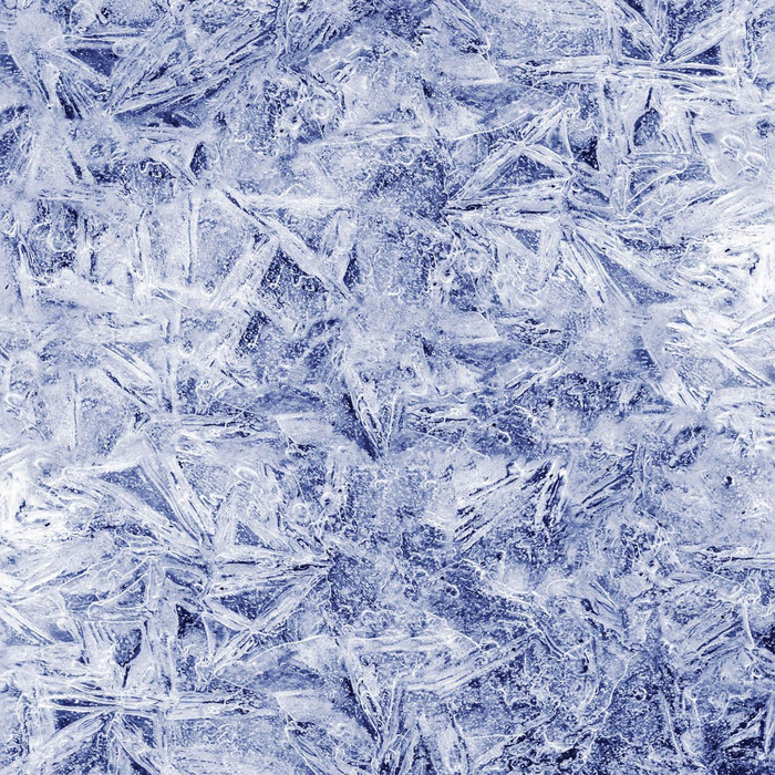 FROST m. 2 / blau (AUF GLAS GEMALT) - Wasserabweisende Webware