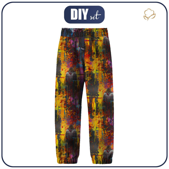 SOFTSHELLOVÉ DĚTSKÉ KALHOTY (YETI) - STREET GRAFFITI WZ.2 (110-116)