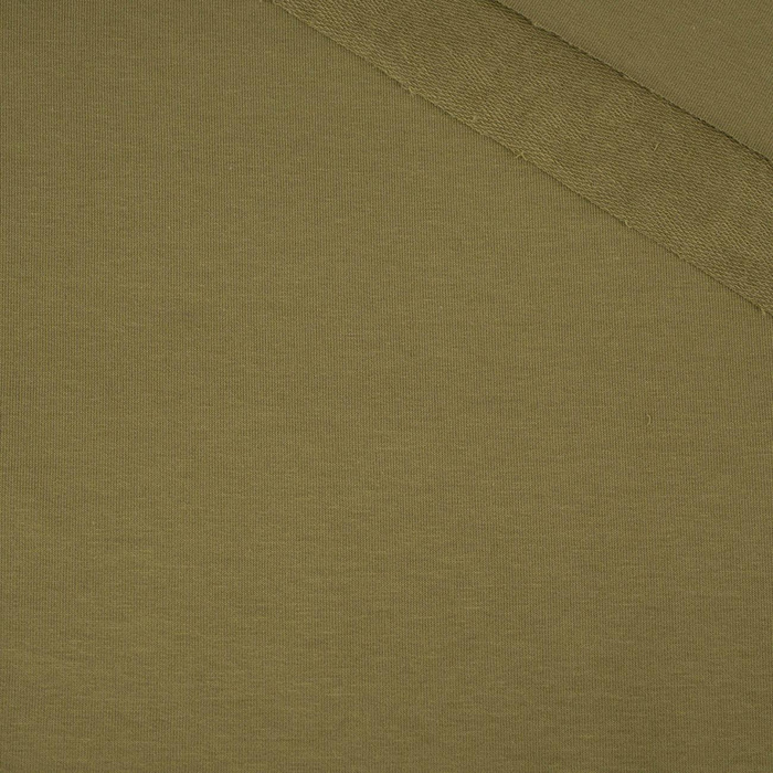 D-13 OLIVE GREEN - looped knitwear with elastan 