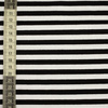 Viscose jersey - STRIPES WHITE / BLACK 0,7cm x 0,7cm