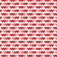 VALENTINE'S HEARTS pat. 3 / white (VALENTINE'S MIX)