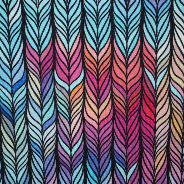 BRAID / rainbow - Waterproof woven fabric