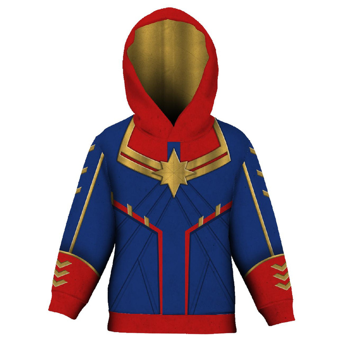 DZIECIĘCA BLUZA Z KAPTUREM (ALEX) - SUPERHERO WZ. 5 - zestaw do uszycia (146/152)