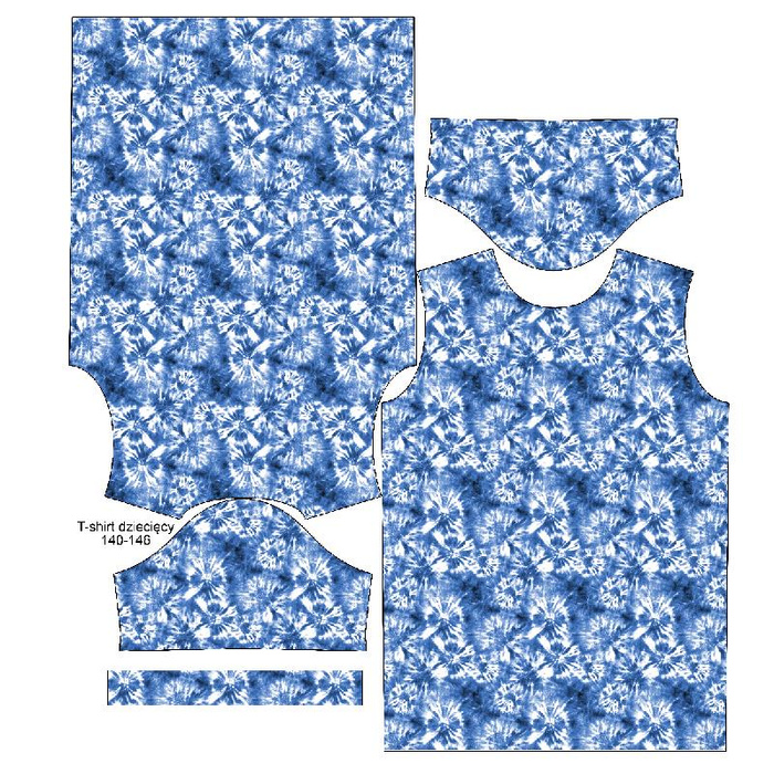 KID’S T-SHIRT- BATIK pat. 1 / classic blue - single jersey