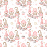 CHRISTMAS GNOMES PAT. 1 - brushed knitwear with elastane ITY