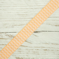 Grosgrain with zigzag 12 mm - salmon