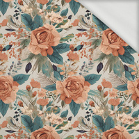 PASTEL FLOWERS WZ. 36 - dresówka pętelkowa