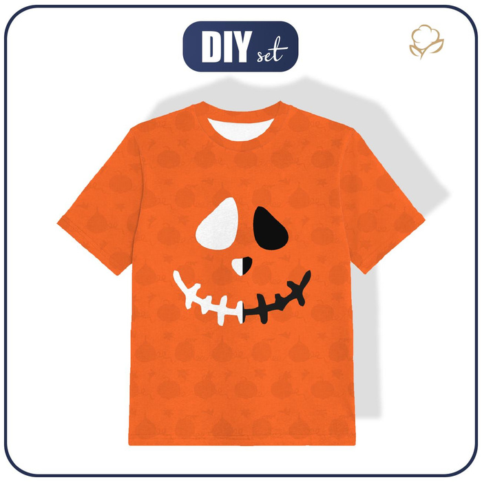 KID’S T-SHIRT - SMILE / PUMPKINS - Single Jersey (128/134)