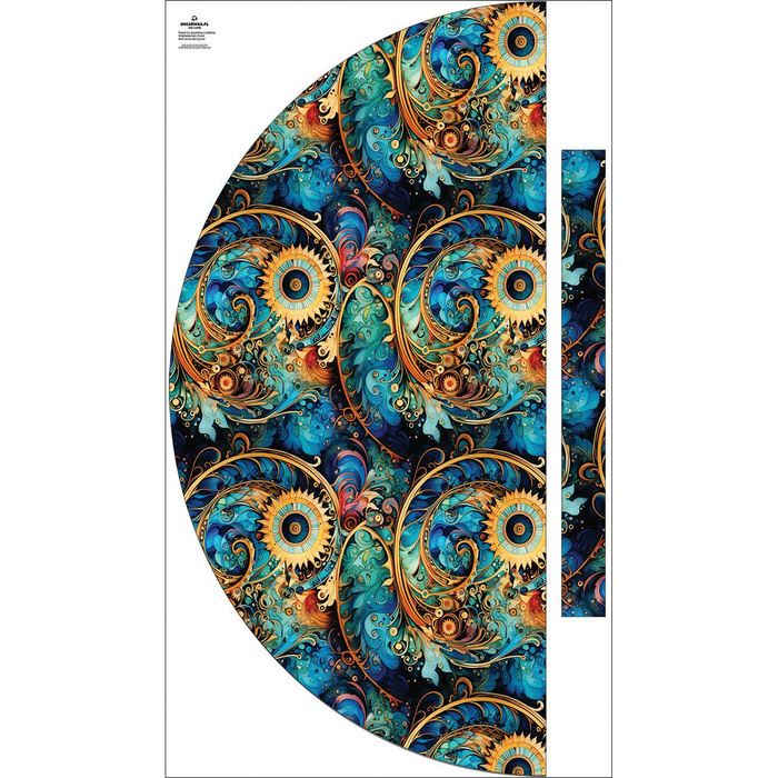 Maxirock Panel - Viskose Jersey/ Abstraction wz.18