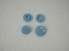 Snaps KAM T8, plastic fasteners 14mm -BABY BLUE 10 sets