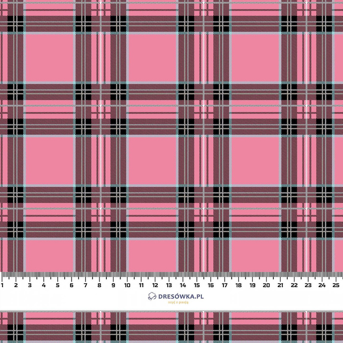 CHECK PAT. 12 / pink - looped knit fabric