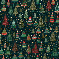 CHRISTMAS TREE PAT. 2 - looped knit fabric with elastane ITY