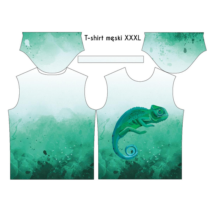 T-SHIRT MĘSKI - KAMELEON - single jersey M