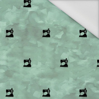 NÄHMASCHINEN (minimal) / CAMOUFLAGE m. 2 (modern mint) - Wasserabweisende Webware