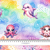 SEA ANIMALS PAT. 3 - single jersey