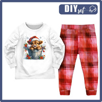 CHILDREN'S PAJAMAS " MIKI" - SWEET COW - sewing set (146/152)