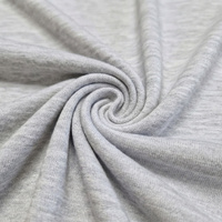 Baumwoll-Slubjersey mit Bio-Baumwolle 170g - MELANGE HELLGRAU D-20